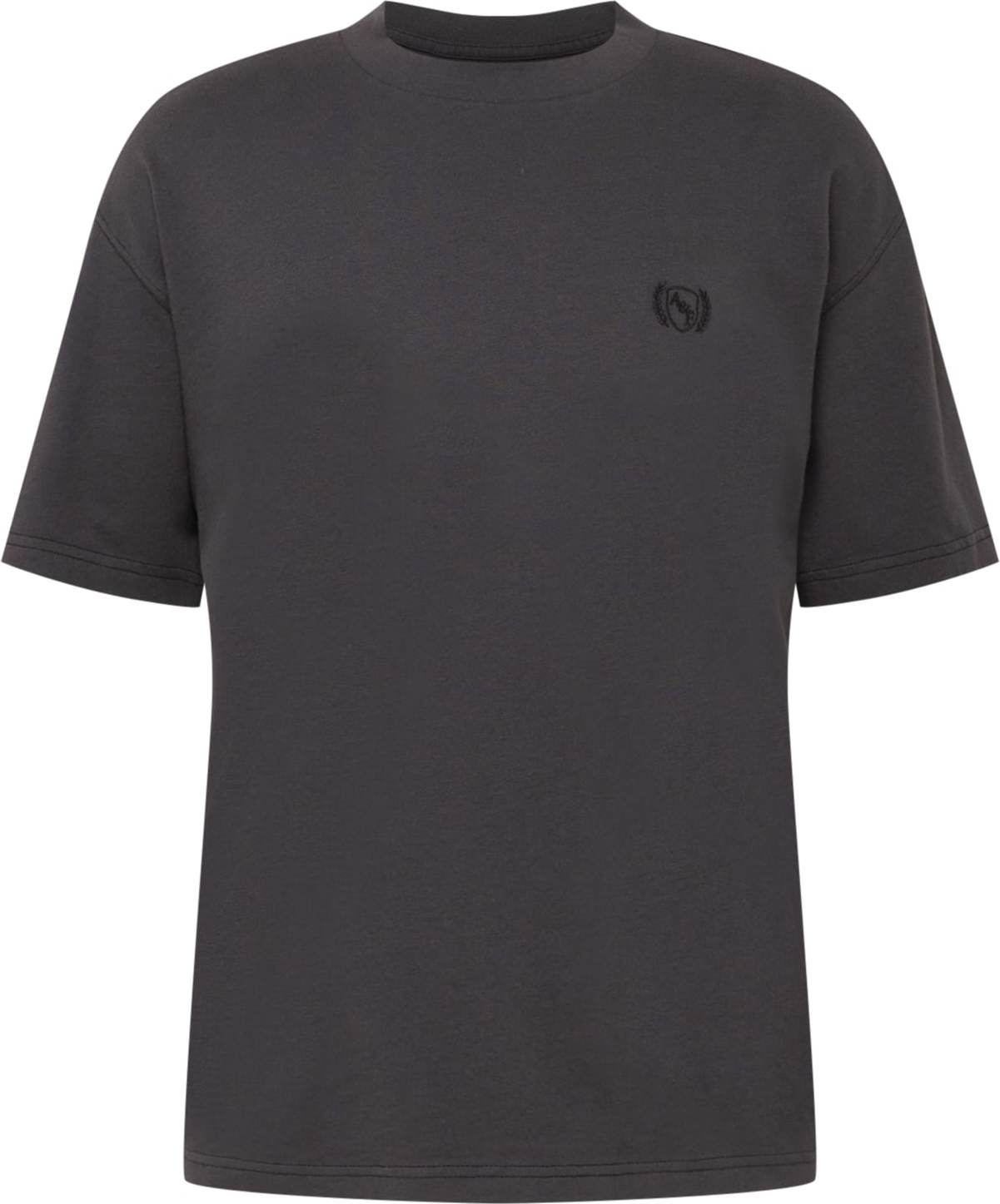 Tričko Abercrombie & Fitch tmavě šedá / černá