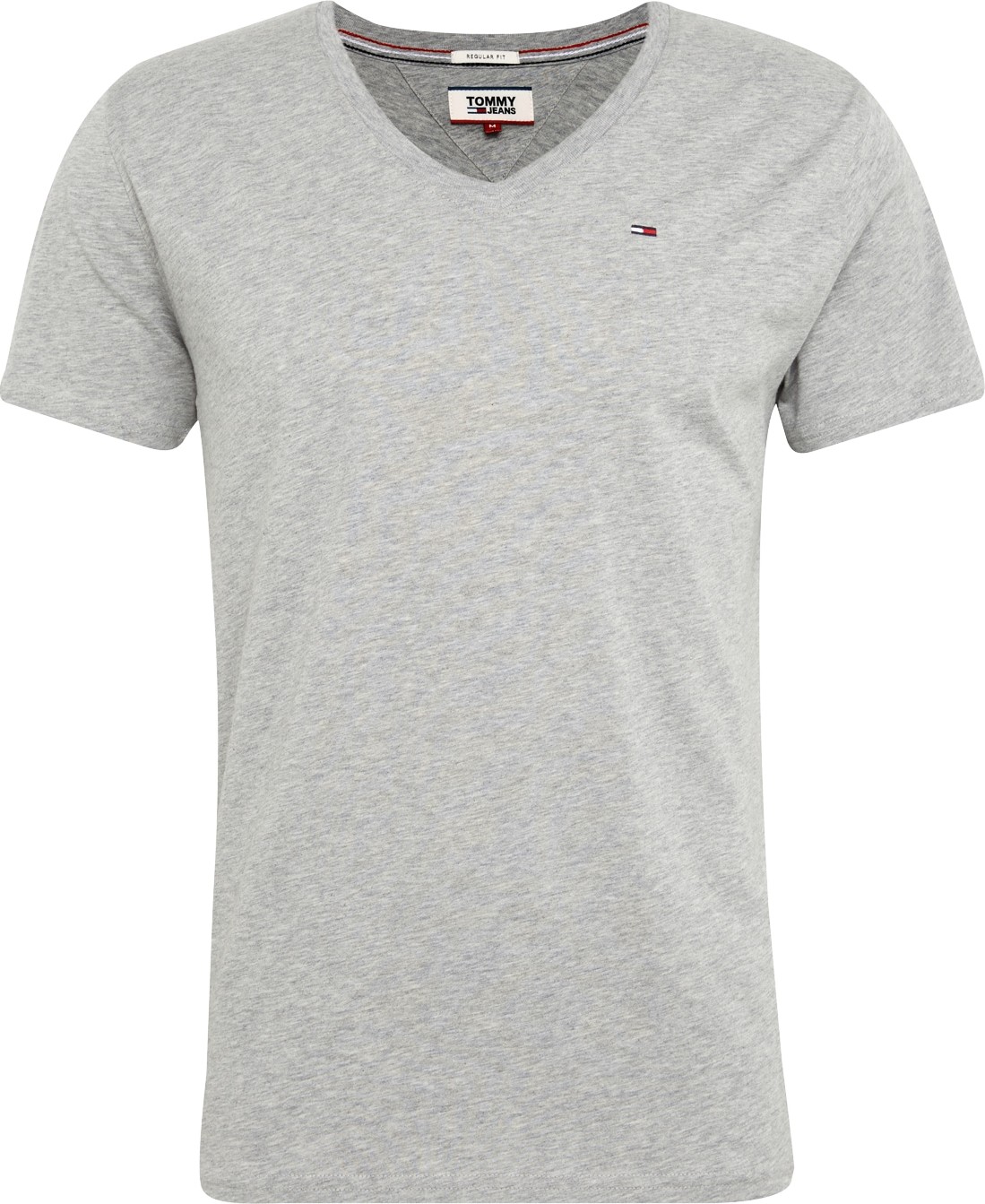 Tričko Tommy Jeans námořnická modř / šedá / červená / bílá