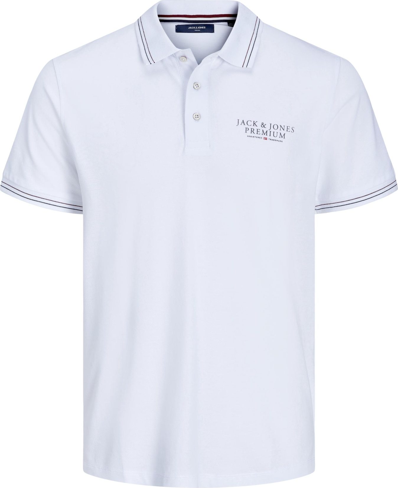 Tričko 'Archie' jack & jones námořnická modř / červená / bílá