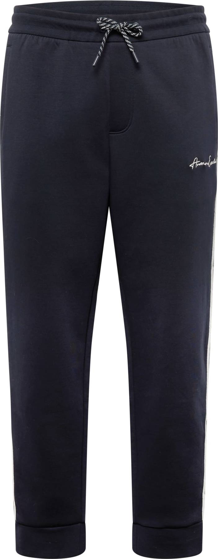 Kalhoty Armani Exchange námořnická modř / bílá