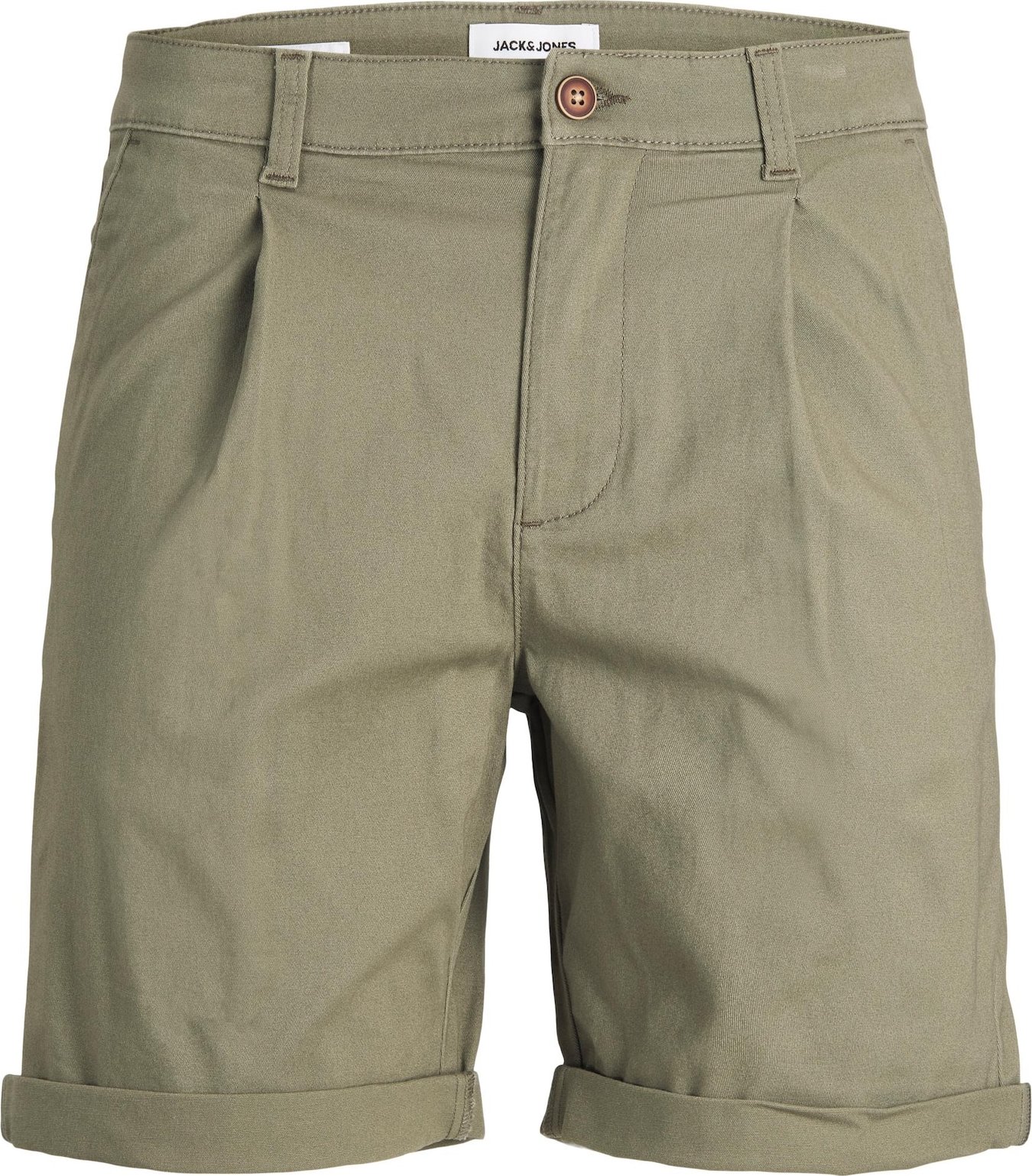 Kalhoty se sklady v pase 'DAVE' jack & jones khaki