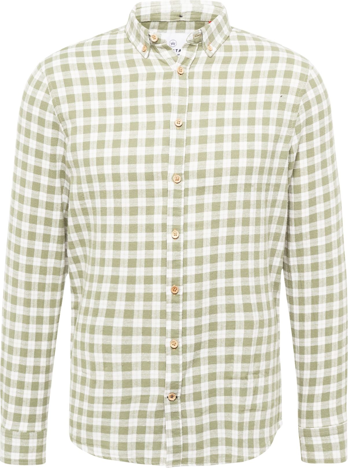 Košile 'Johan' Kronstadt olivová / přírodní bílá