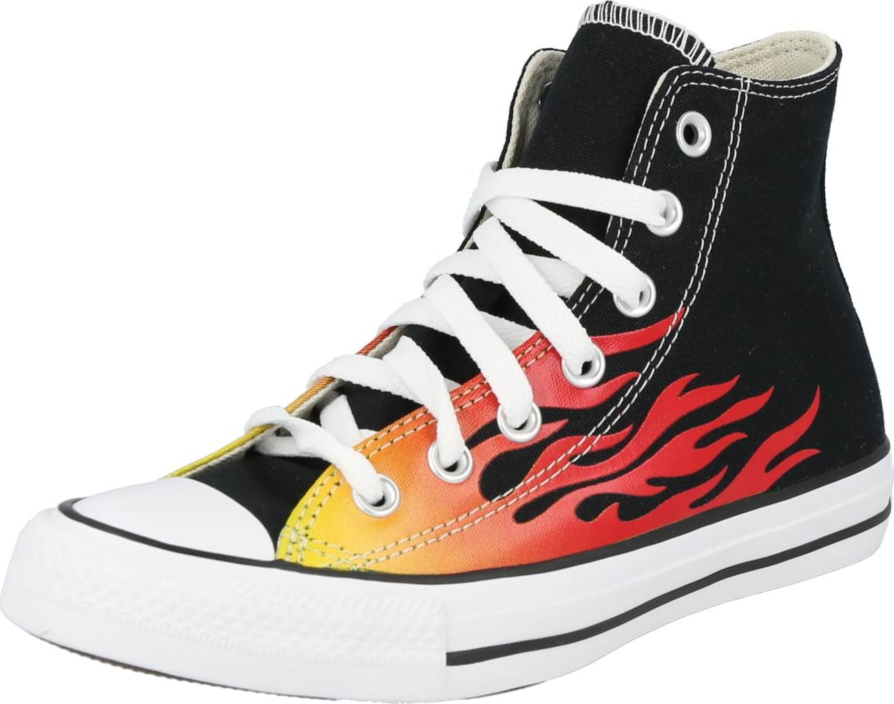 Kotníkové tenisky 'Chuck Taylor' Converse žlutá / červená / černá