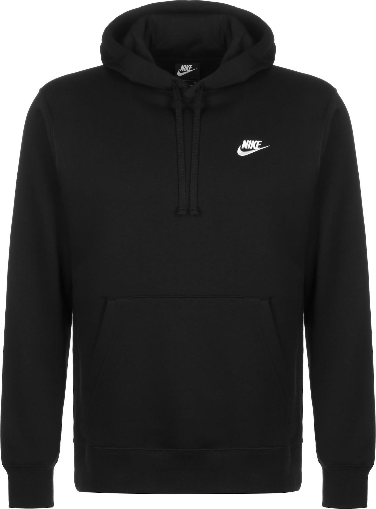 Mikina Nike Sportswear černá / bílá