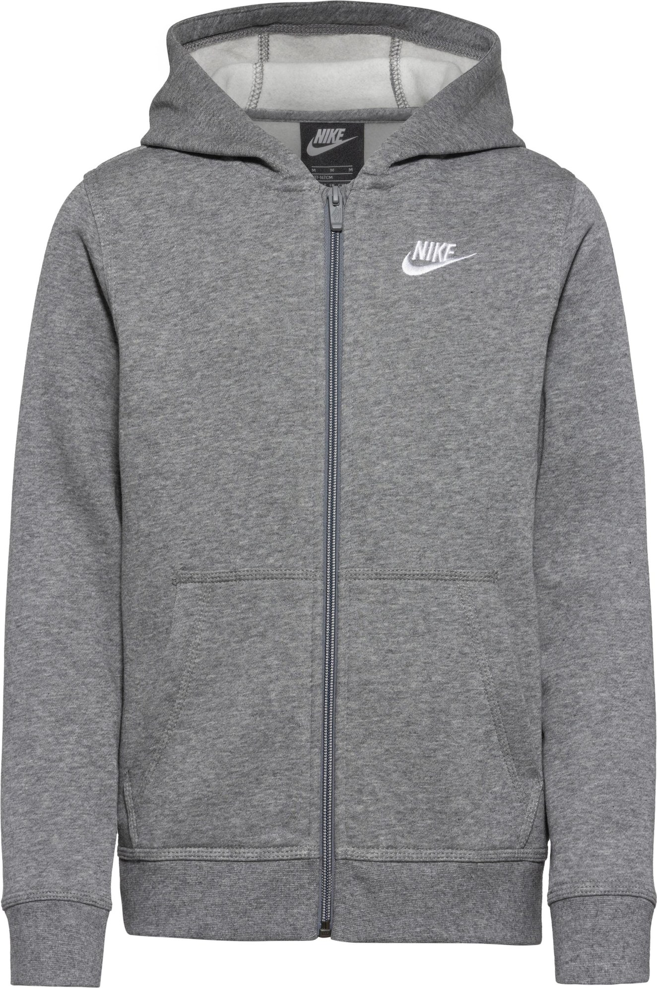 Mikina Nike Sportswear šedý melír / bílá