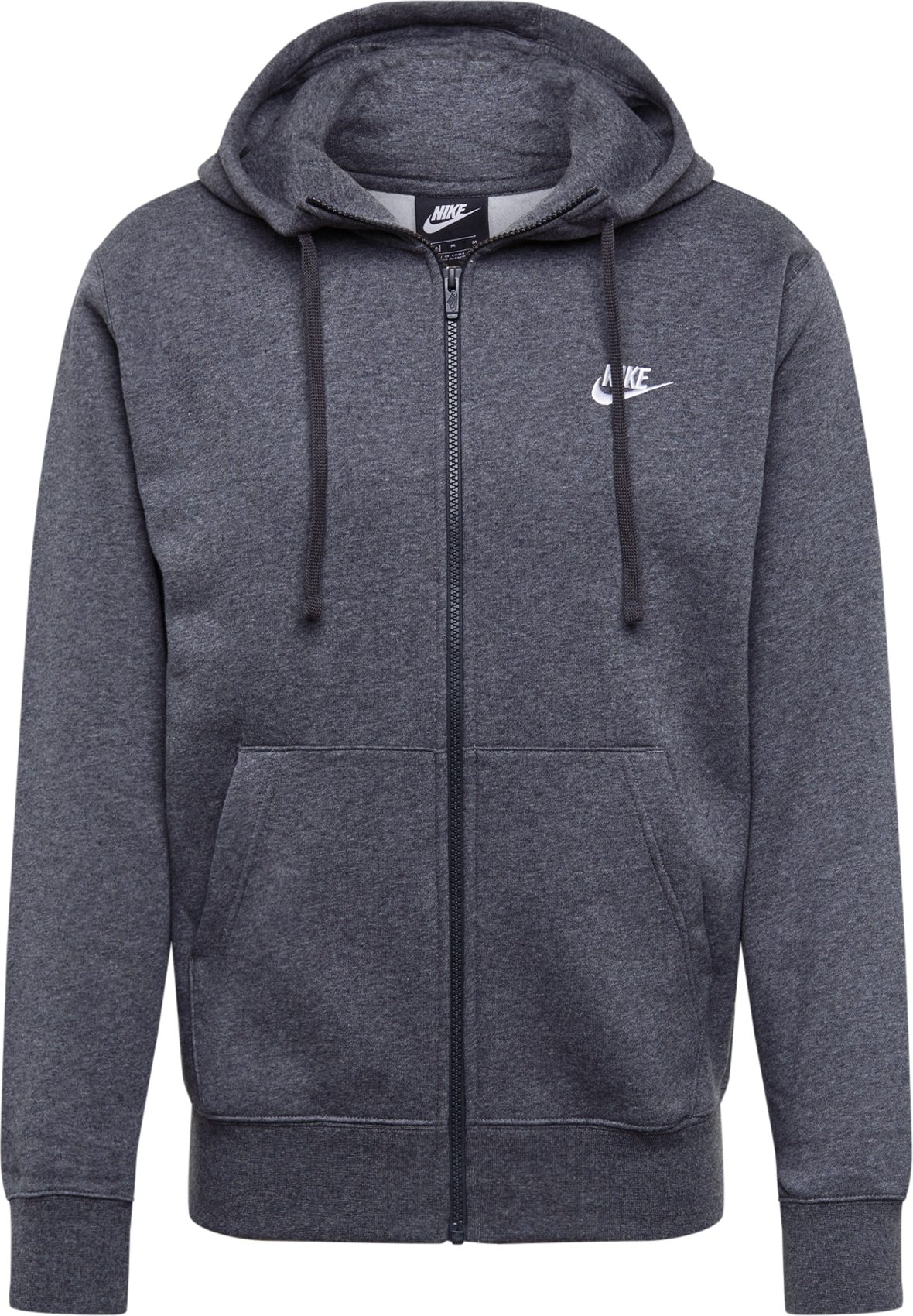 Mikina Nike Sportswear tmavě šedá / bílá