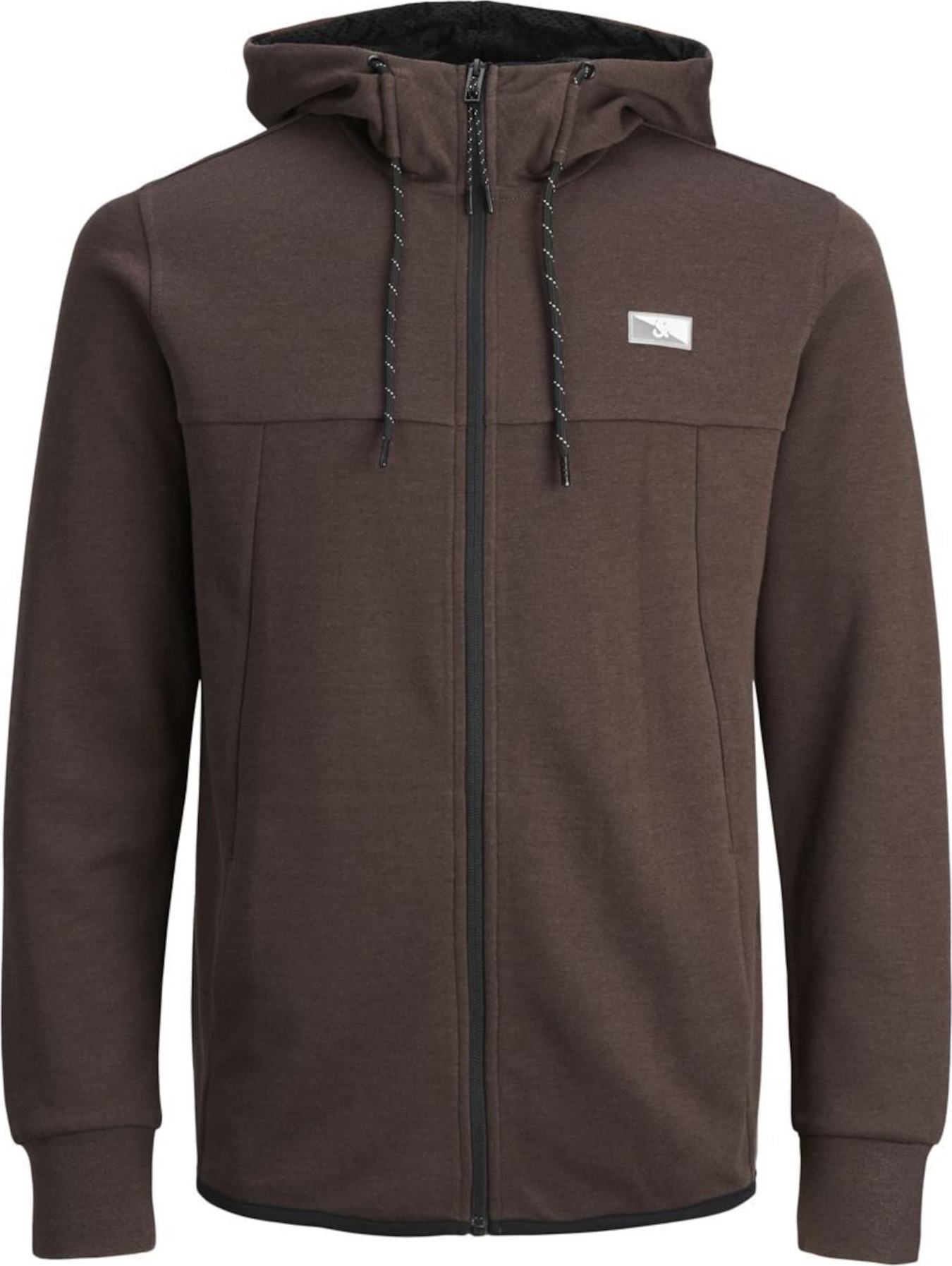 Mikina jack & jones hnědá / bílá