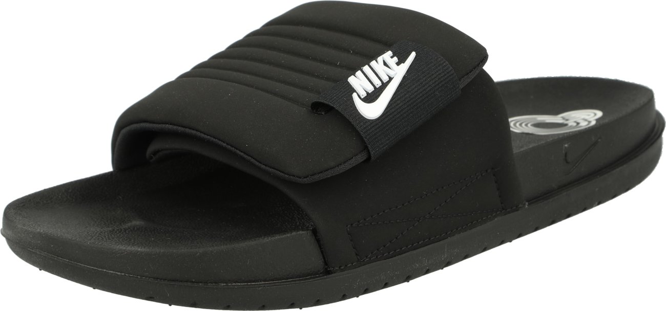 Pantofle 'OFFCOURT ADJUST SLIDE' Nike Sportswear černá / bílá
