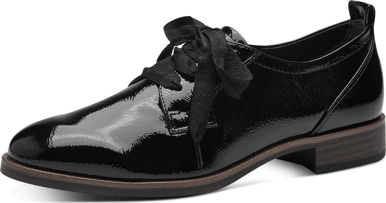 Šněrovací boty tamaris černá