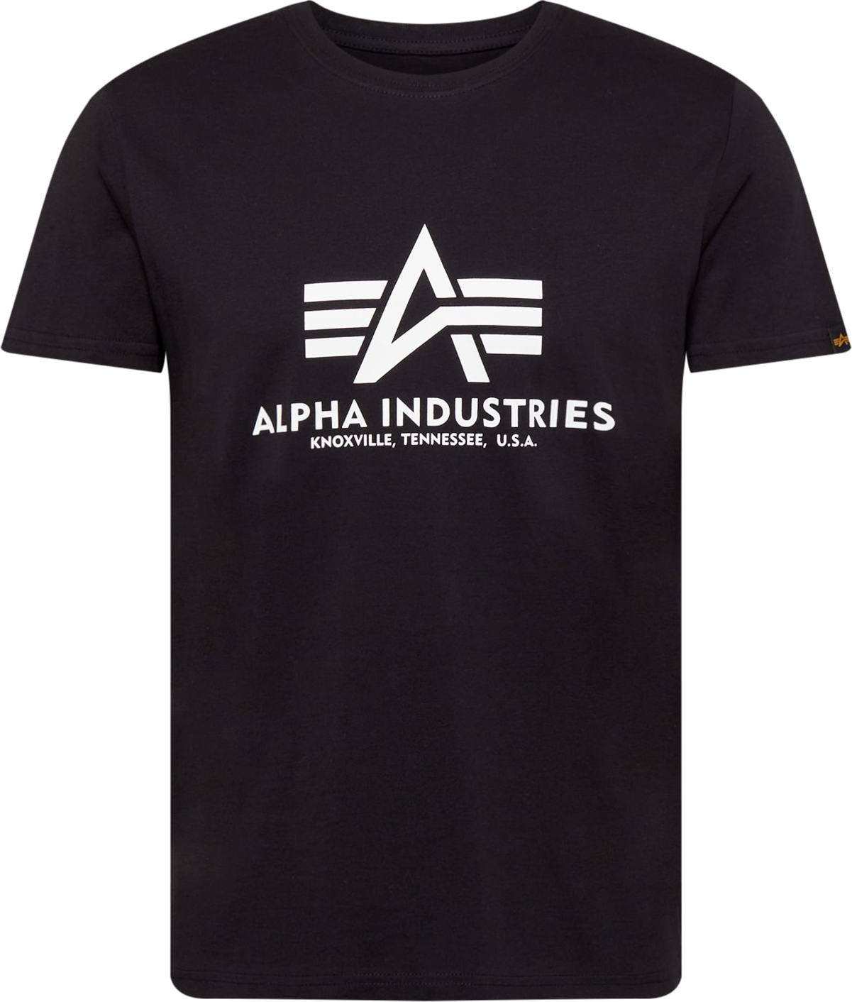 Tričko alpha industries černá / bílá