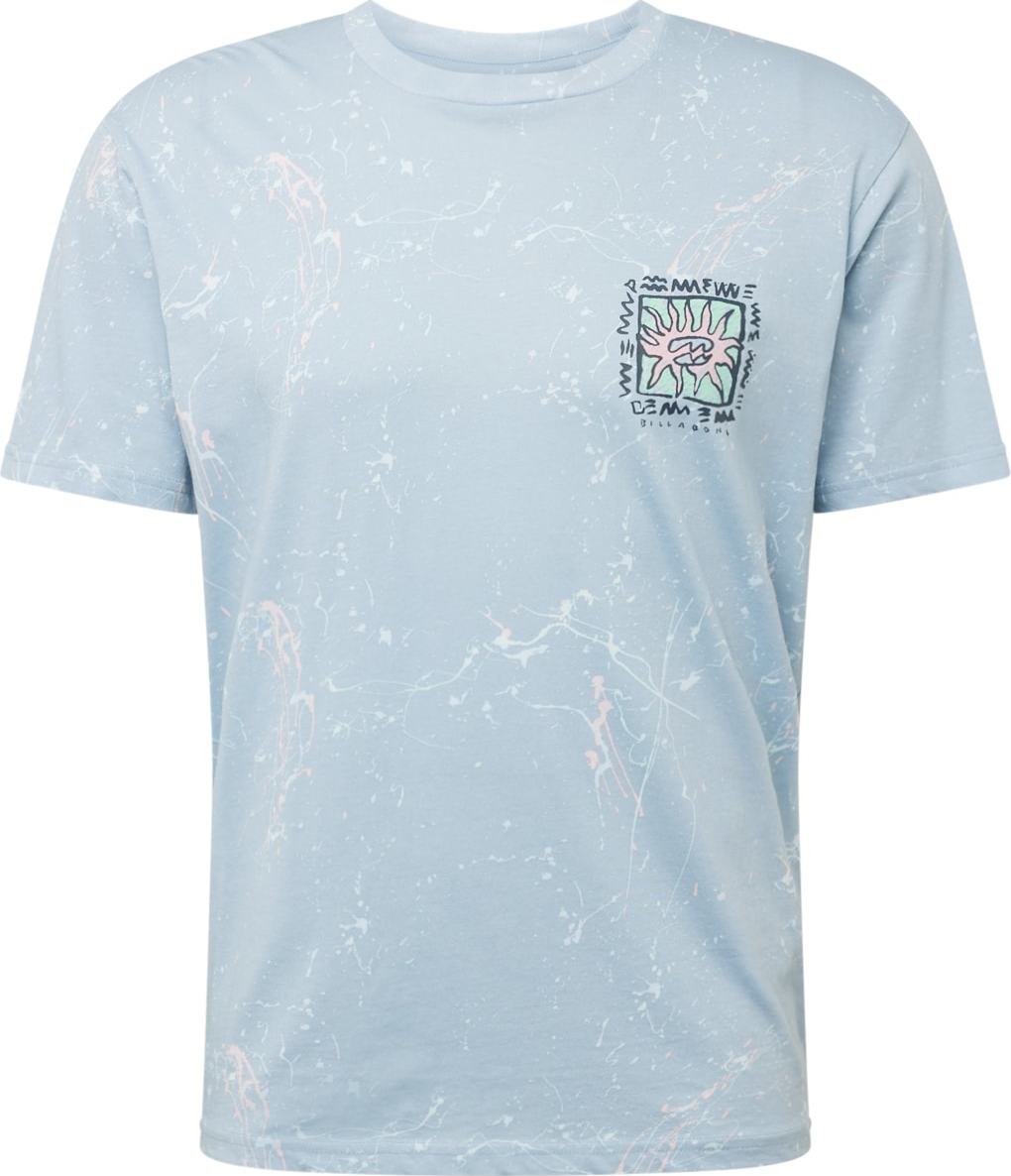 Tričko Billabong noční modrá / světlemodrá / mátová / pastelově růžová