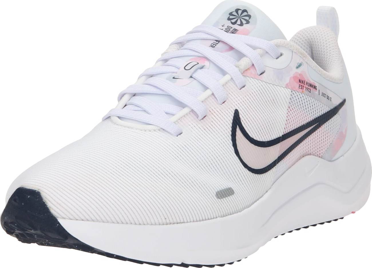 Běžecká obuv Nike světle šedá / růžová / bílá