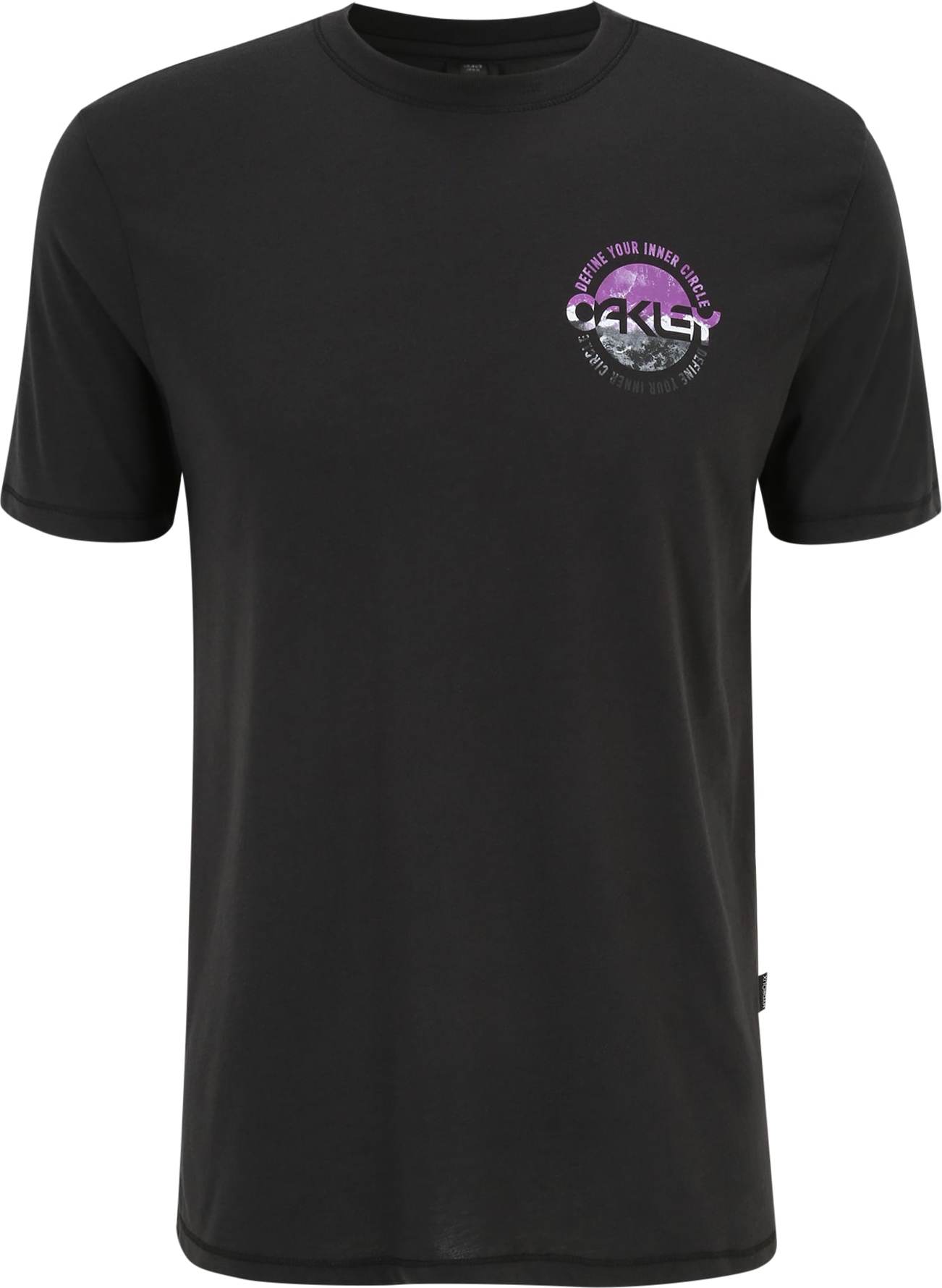 Funkční tričko Oakley tmavě šedá / svítivě fialová / černá / bílá