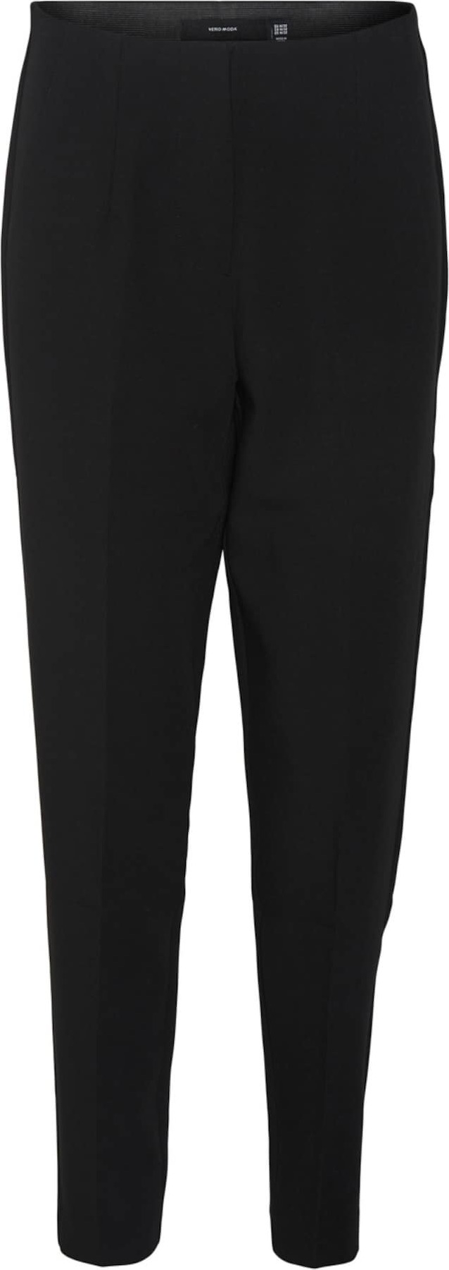 Kalhoty se sklady v pase 'SANDY' Vero Moda černá