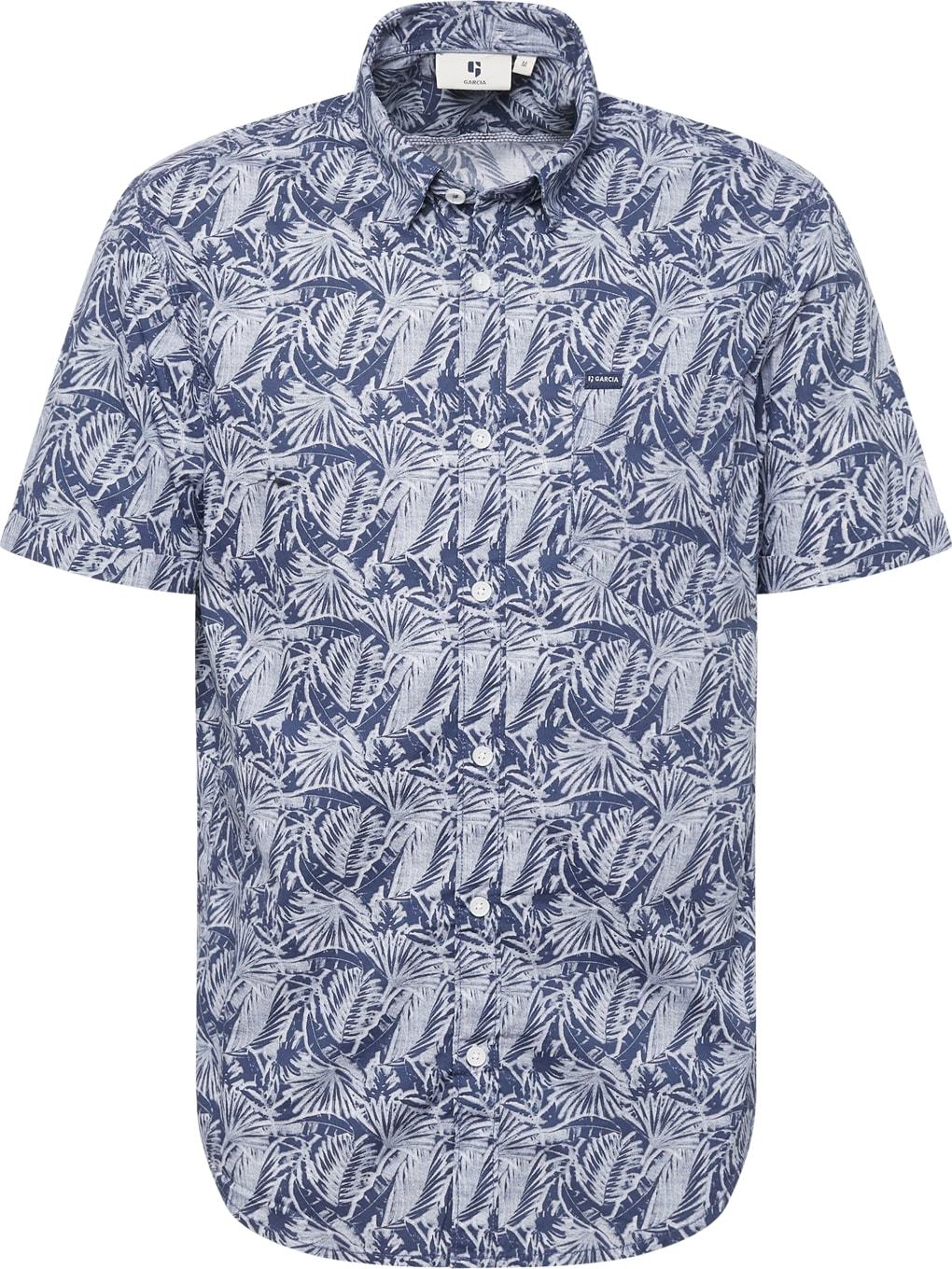 Košile GARCIA enciánová modrá / pastelová modrá