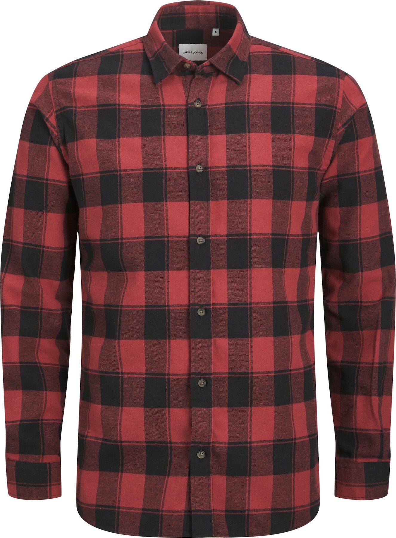 Košile ' BUFFALO' jack & jones tmavě červená / černá