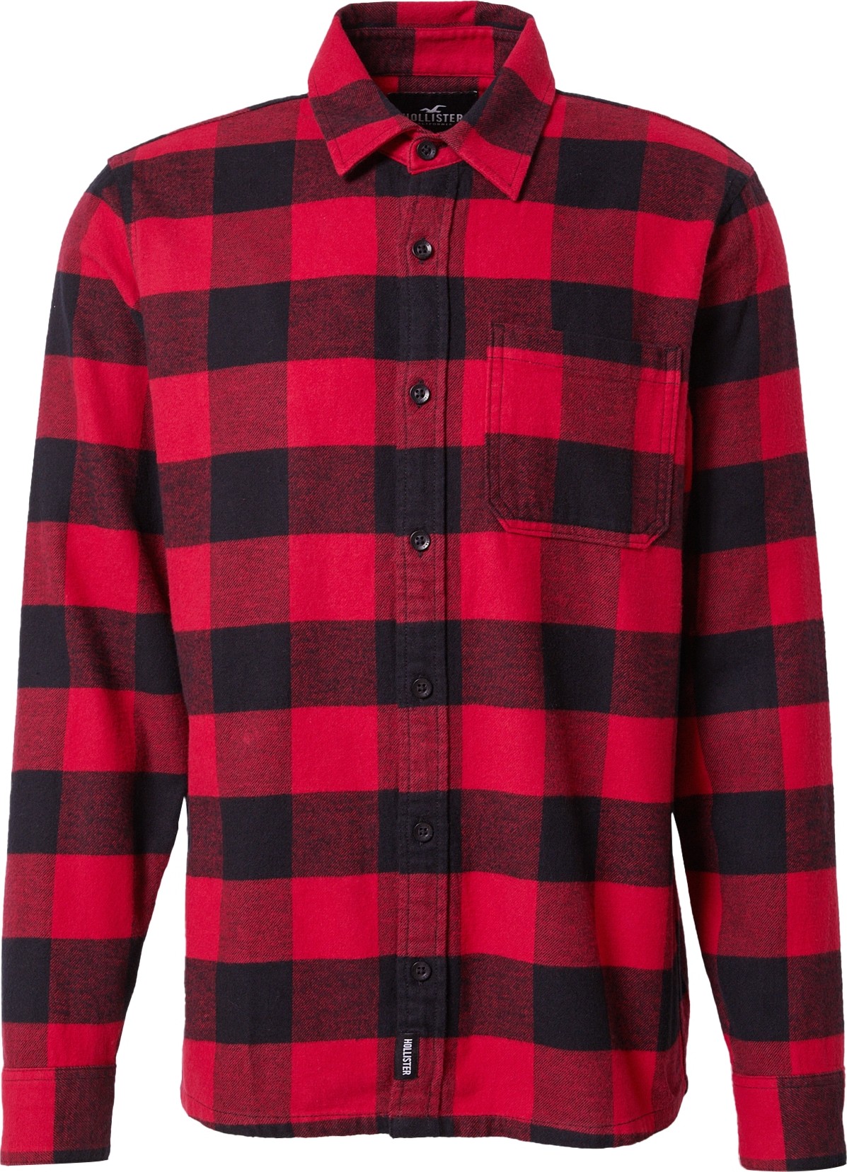 Košile 'LIABILITY' Hollister červená / černá