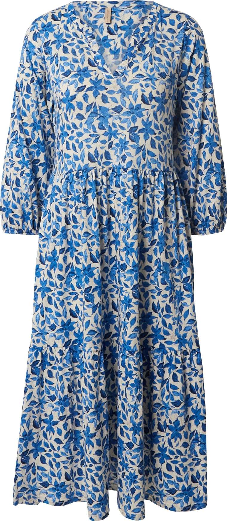 Košilové šaty 'FELICITY' Soyaconcept modrá / světlemodrá / bílá