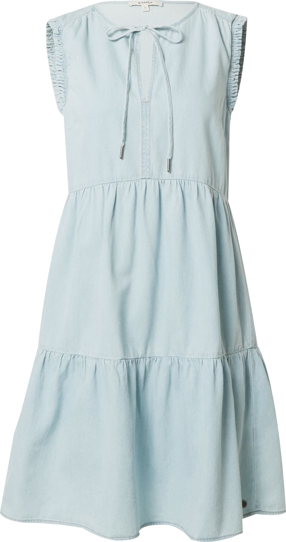 Letní šaty GARCIA pastelová modrá