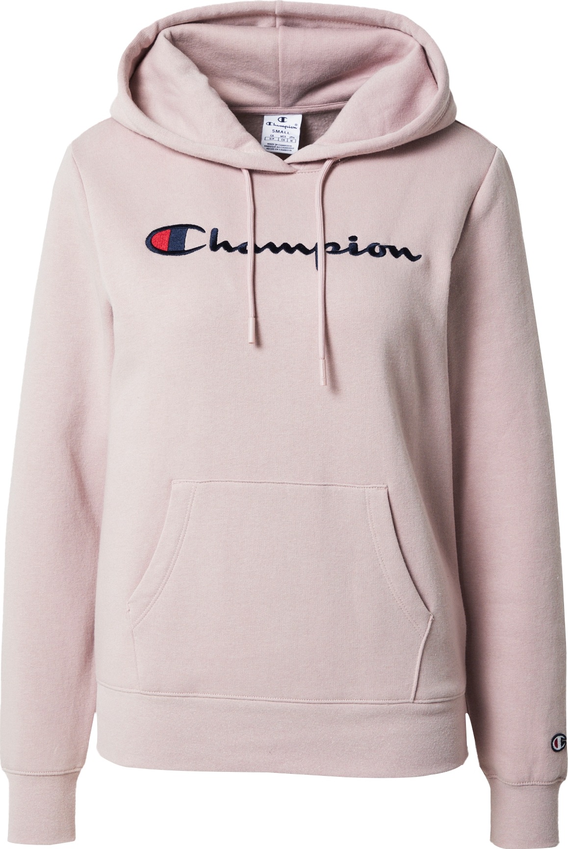 Mikina Champion Authentic Athletic Apparel námořnická modř / pastelově růžová / červená