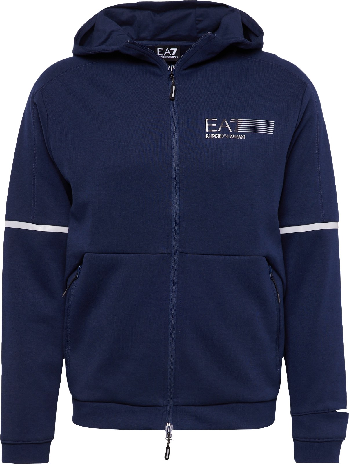 Mikina EA7 Emporio Armani námořnická modř / bílá
