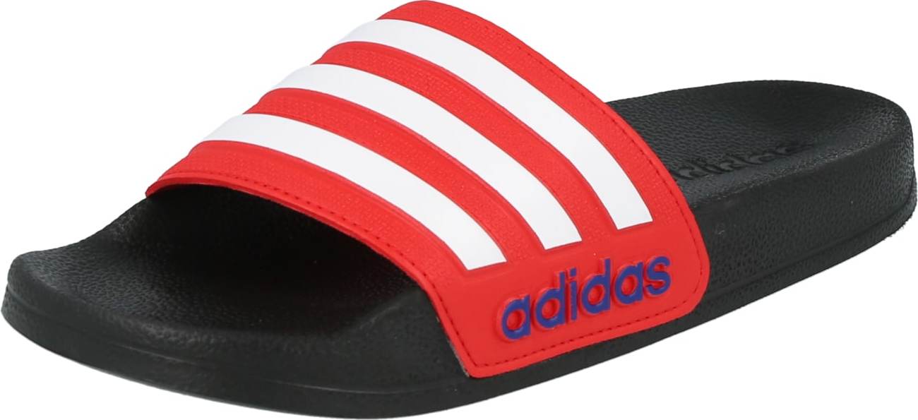 Plážová/koupací obuv 'Adilette' ADIDAS SPORTSWEAR modrá / červená / černá / bílá