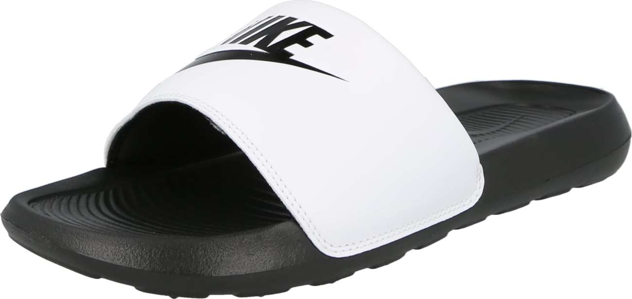 Plážová/koupací obuv 'VICTORI ONE SLIDE' Nike Sportswear černá / bílá