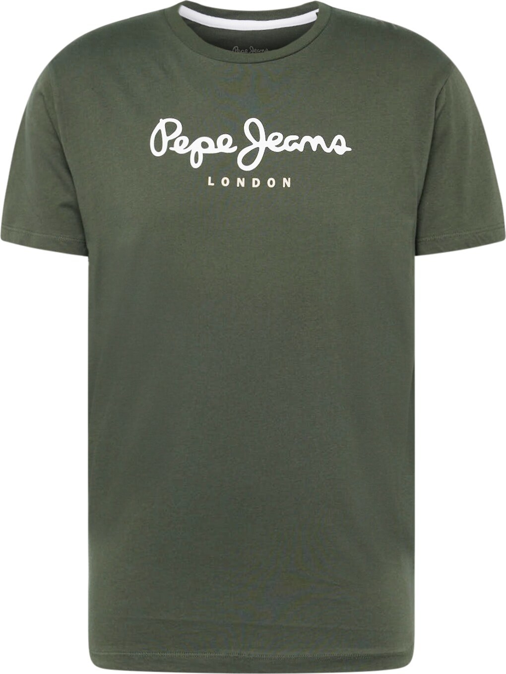 Tričko 'Eggo' Pepe Jeans olivová / bílá